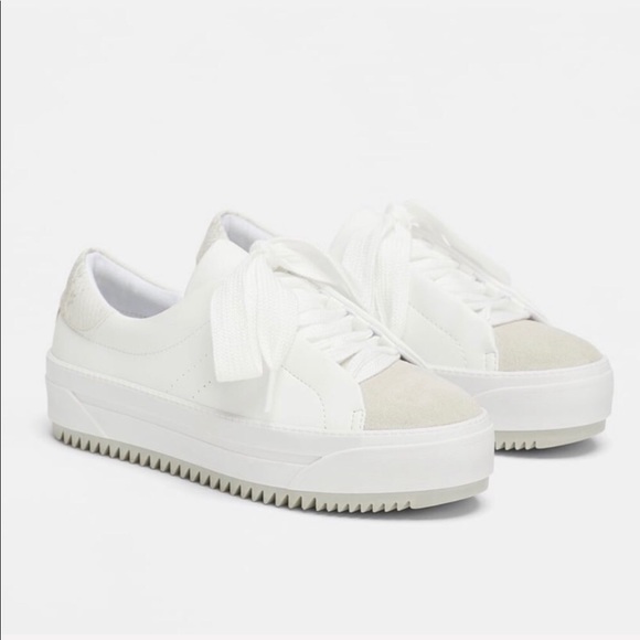 zara suede sneakers